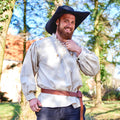 Product image Medieval Stand-Up Collar Lace-Up Shirt Friedrich natural