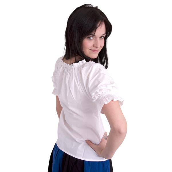 Produktbild Mittelalter Kurzarmbluse Sandra weiß