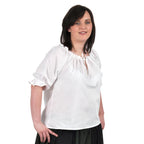 Produktbild Mittelalter Kurzarmbluse Sandra weiß