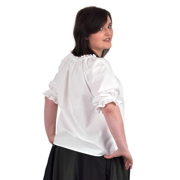 Produktbild Mittelalter Kurzarmbluse Sandra weiß