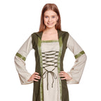Produktbild Rebecca Mittelalter Kleid natur-grün