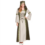 Produktbild Rebecca Mittelalter Kleid natur-grün