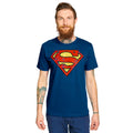 Produktbild Superman - Distressed Logo T-Shirt blau