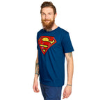 Produktbild Superman - Distressed Logo T-Shirt blau