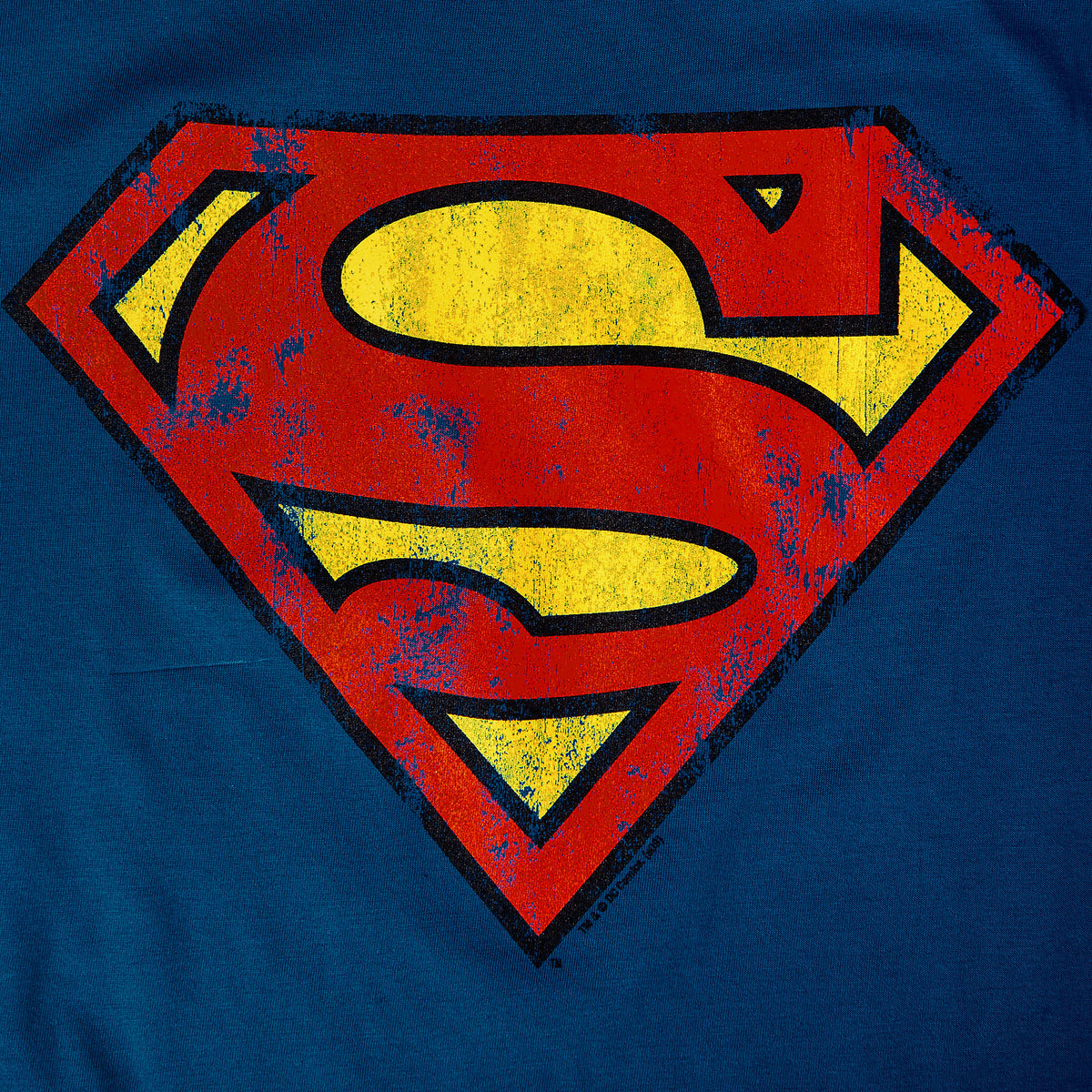 Produktbild Superman - Distressed Logo T-Shirt blau