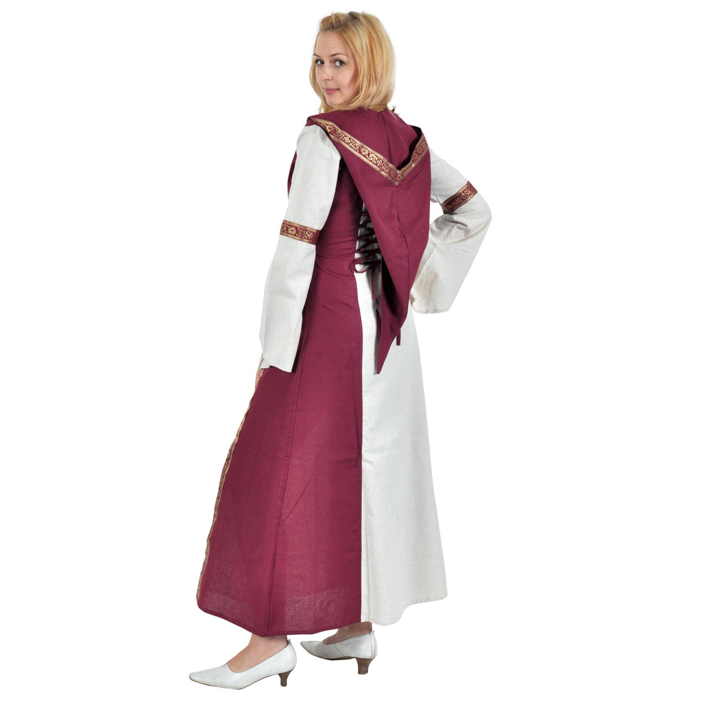 Produktbild Chiara Mittelalter Kleid natur-rot