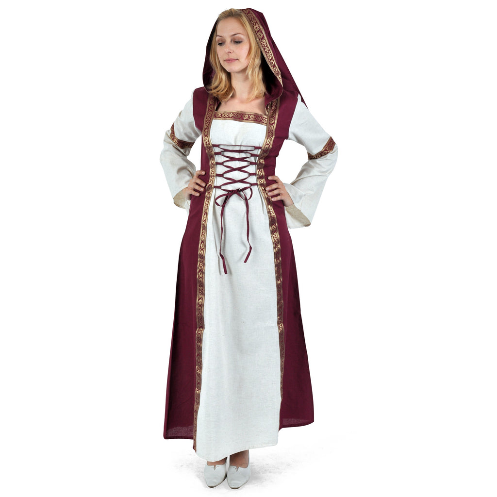Produktbild Chiara Mittelalter Kleid natur-rot