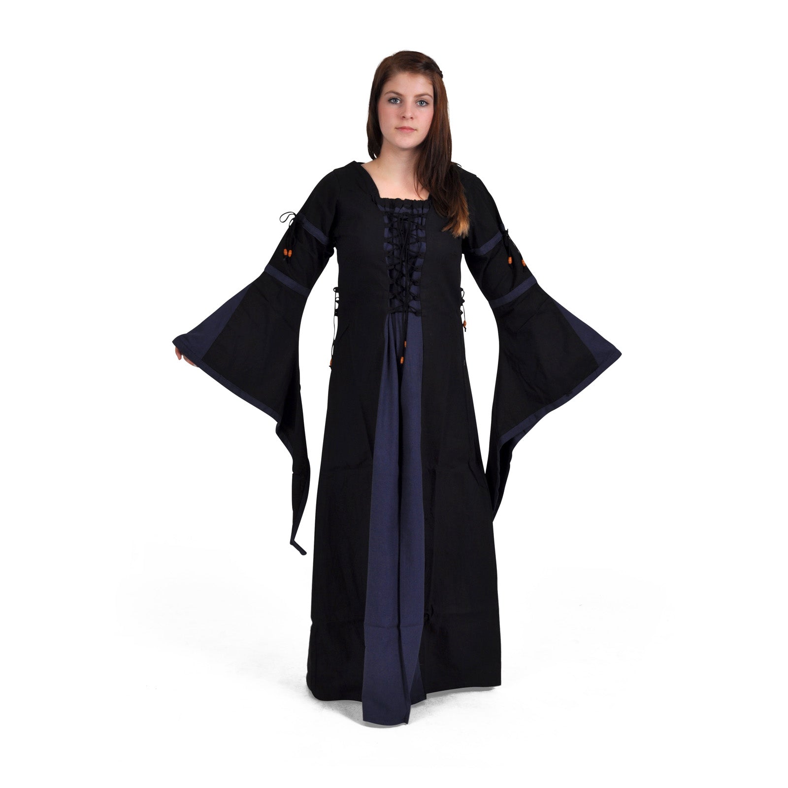 Produktbild Elisa - Mittelalterkleid schwarz-blau