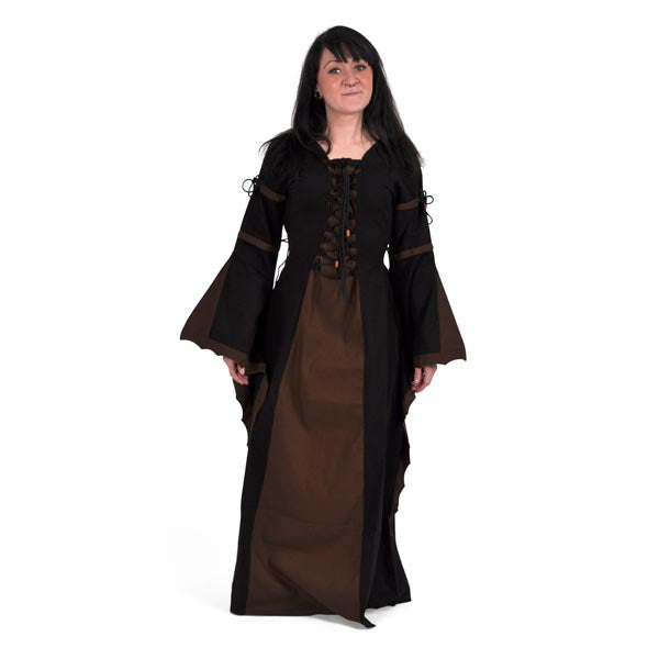 Produktbild Leona - Mittelalterkleid schwarz-braun