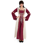 Produktbild Saphiria Mittelalter Kleid bordeaux-natur