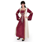 Produktbild Saphiria Mittelalter Kleid bordeaux-natur