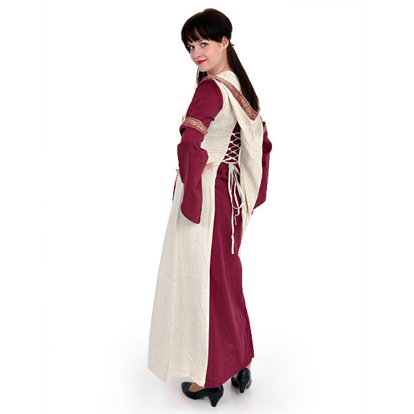 Produktbild Saphiria Mittelalter Kleid bordeaux-natur
