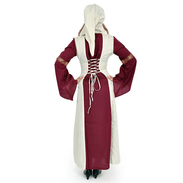 Produktbild Saphiria Mittelalter Kleid bordeaux-natur