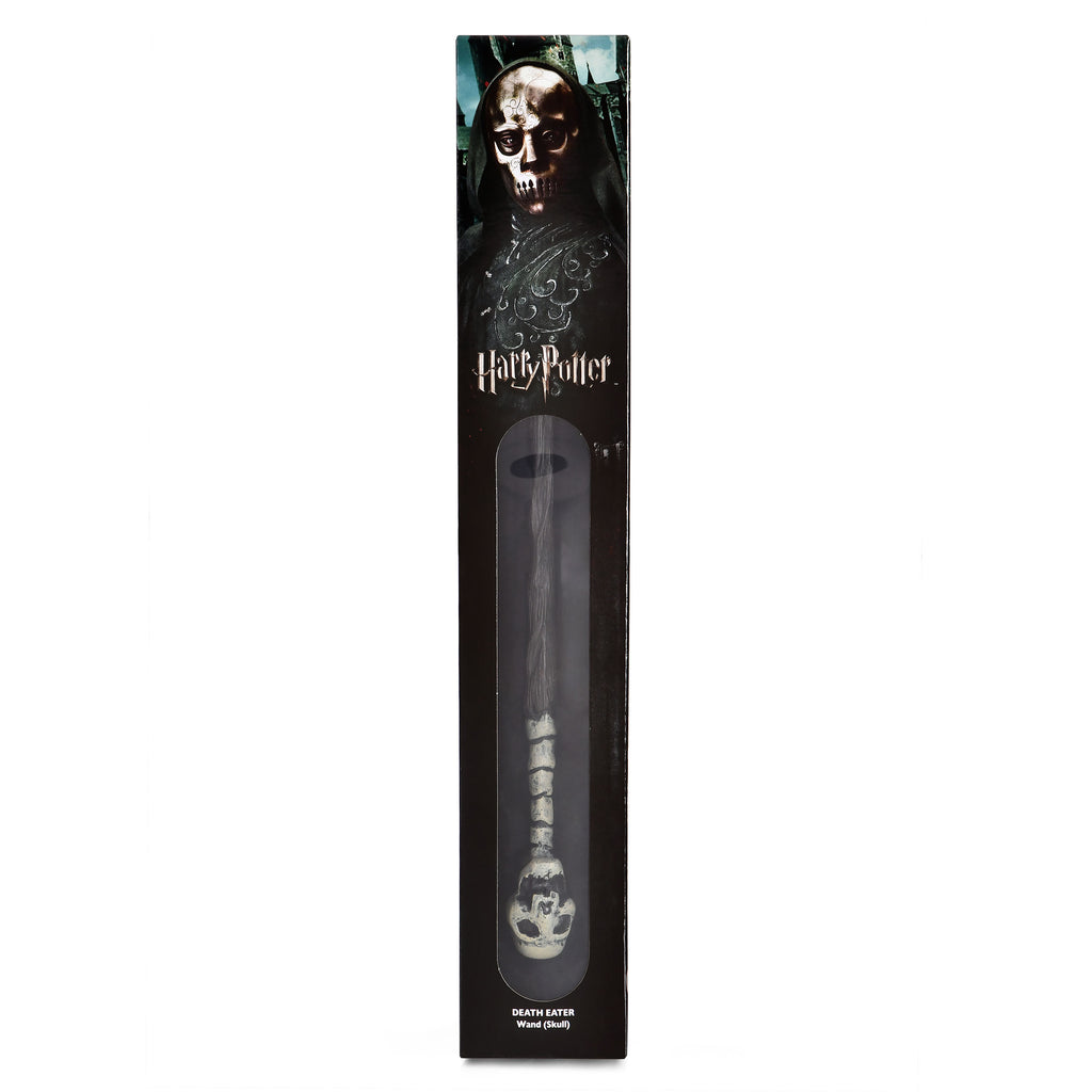 Produktbild Todesser Zauberstab Totenkopf im Blister