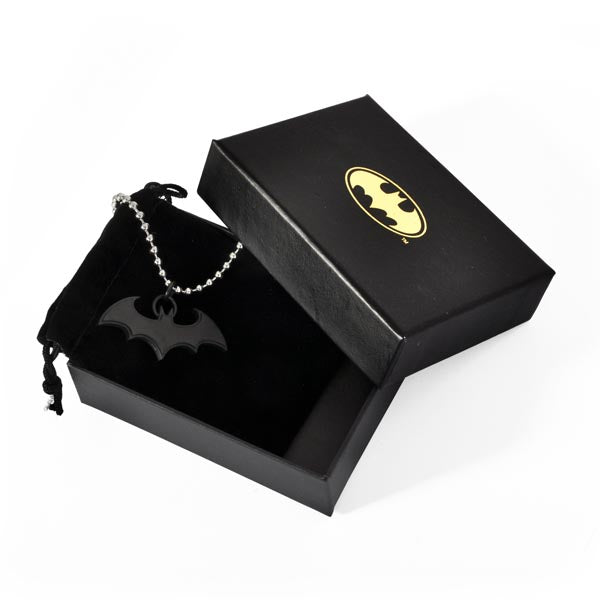 Produktbild Batman - Fledermaus Anhänger schwarz an Kette