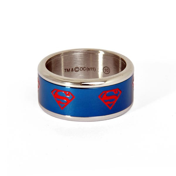 Produktbild Superman - Symbol Ring blau