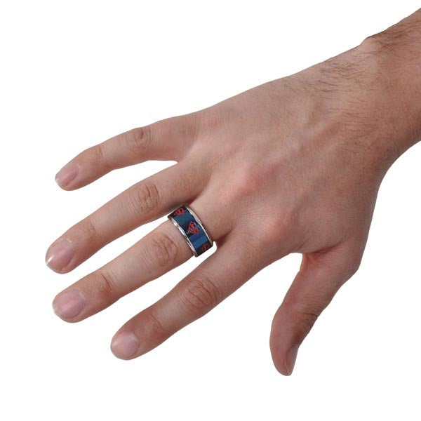 Produktbild Superman - Symbol Ring blau