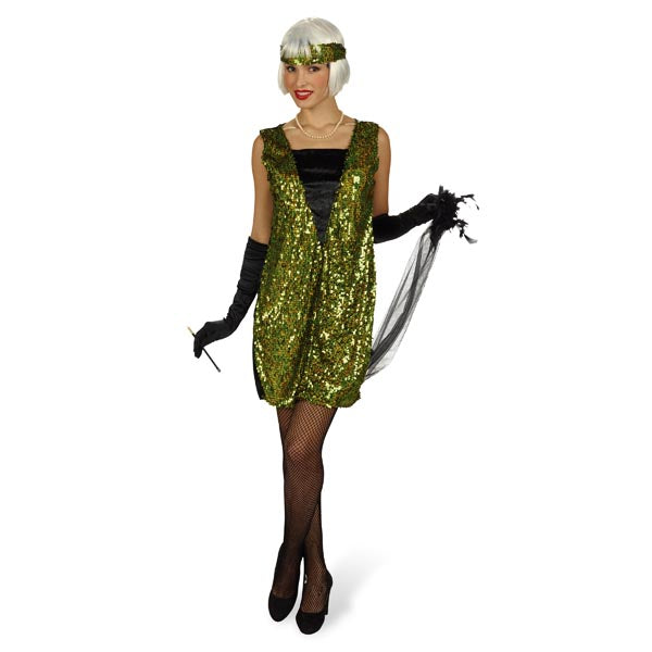 Produktbild Charleston-Kleid mit Pailletten - Damenkostüm