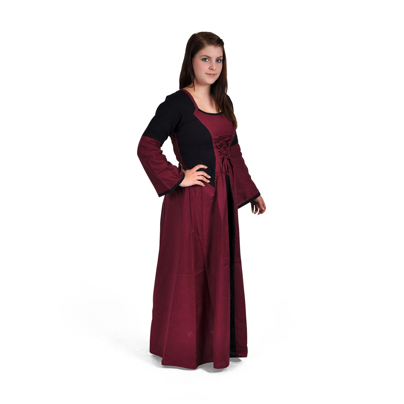 Product image Elena Medieval Dress Bordeaux-Black