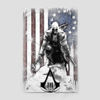 Produktbild Assassins Creed III - Burned Flag T-Shirt weiß