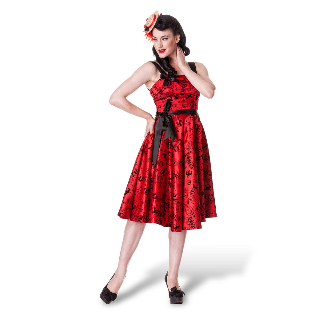 Produktbild Rockabilly-Kleid Tattoo Flock