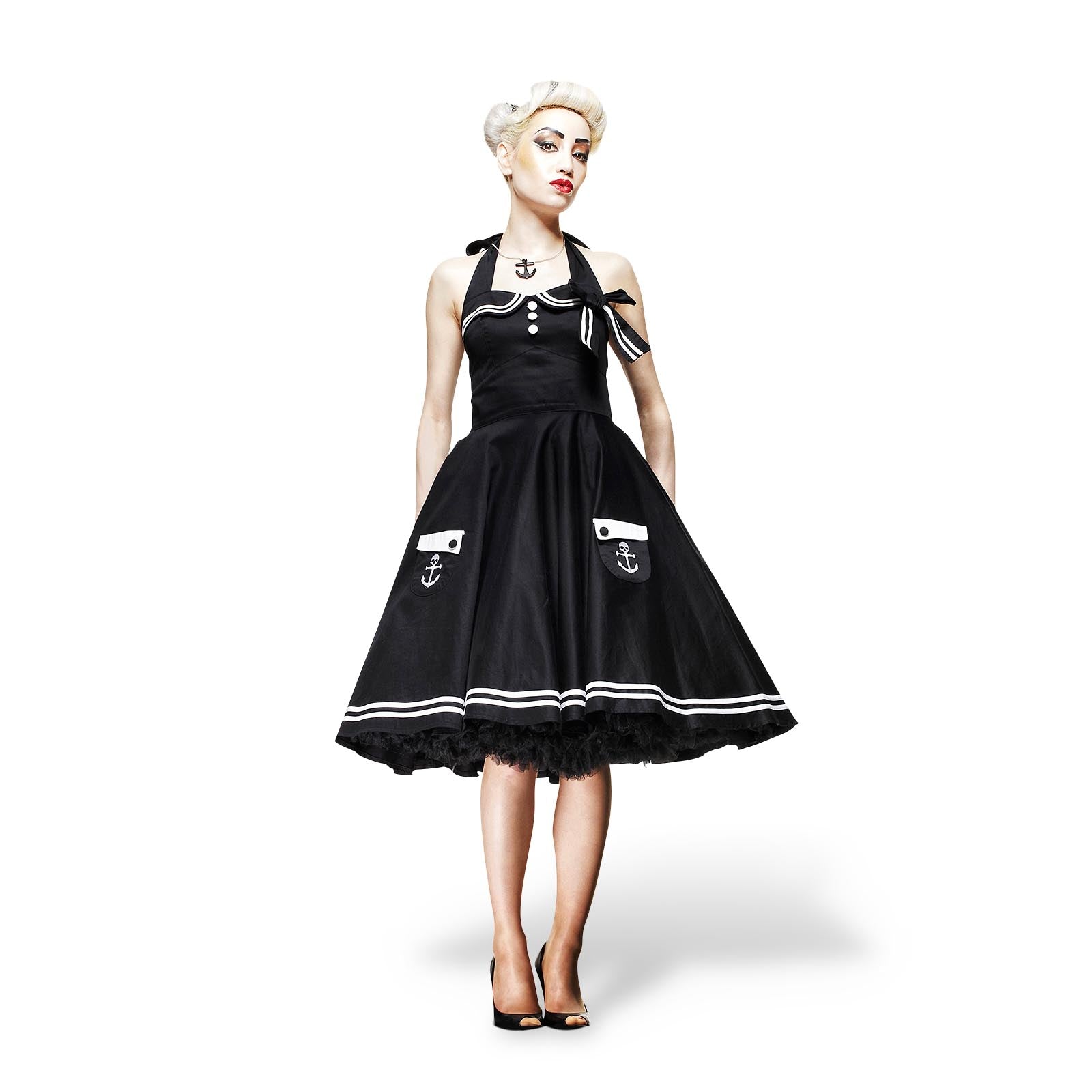 Produktbild Rockabilly-Kleid Motley schwarz
