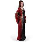 Produktbild Mittelalterkleid Iris bordeaux-schwarz