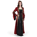 Produktbild Mittelalterkleid Iris bordeaux-schwarz