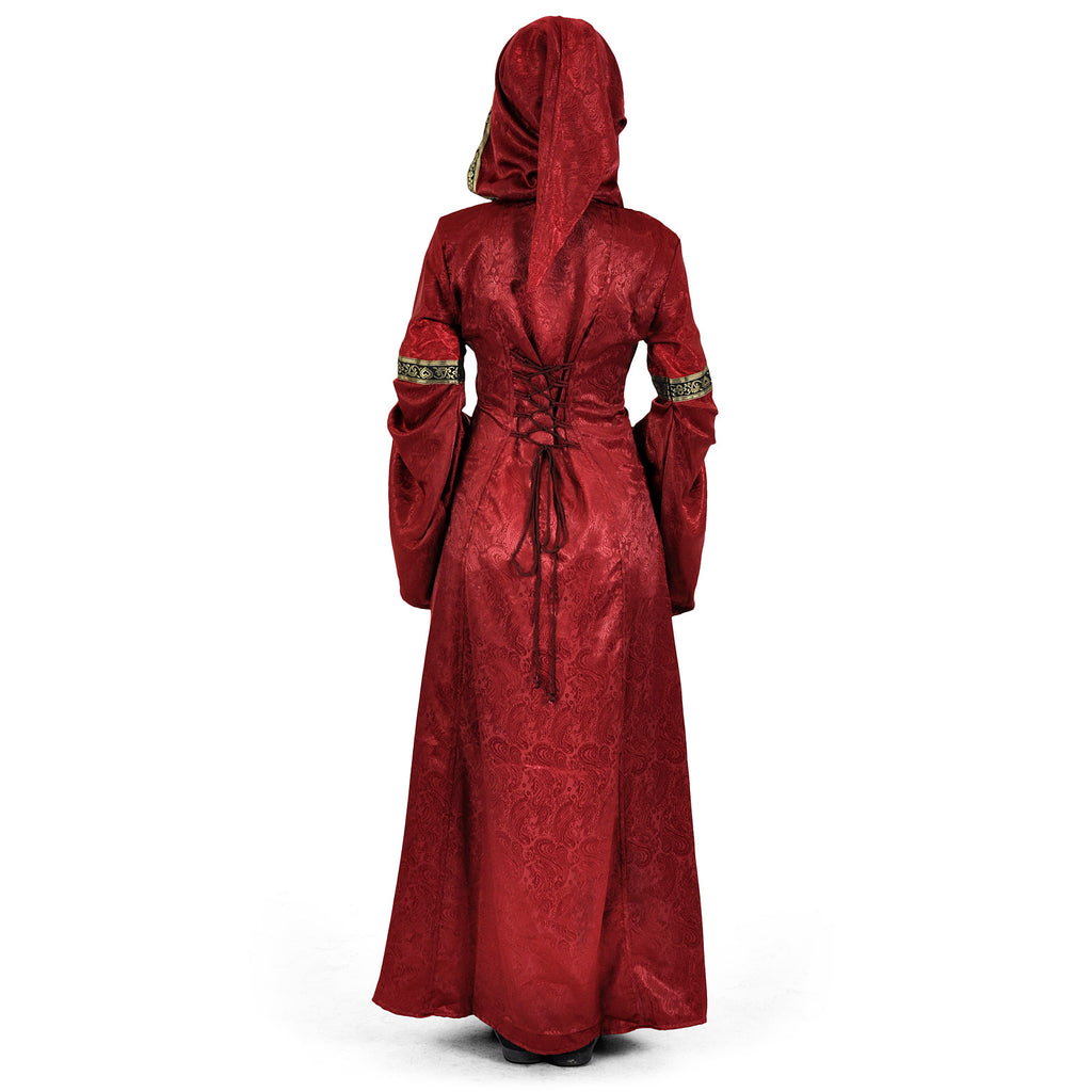 Produktbild Mittelalterkleid Iris bordeaux-schwarz