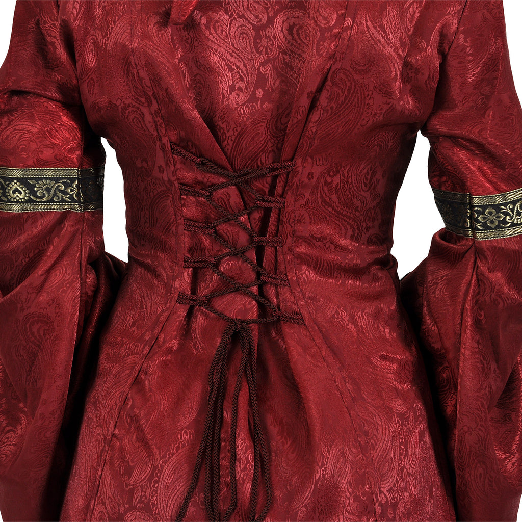 Produktbild Mittelalterkleid Iris bordeaux-schwarz