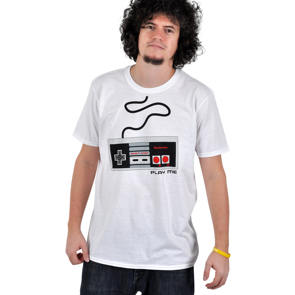Produktbild Nintendo - NES Controller T-Shirt weiß