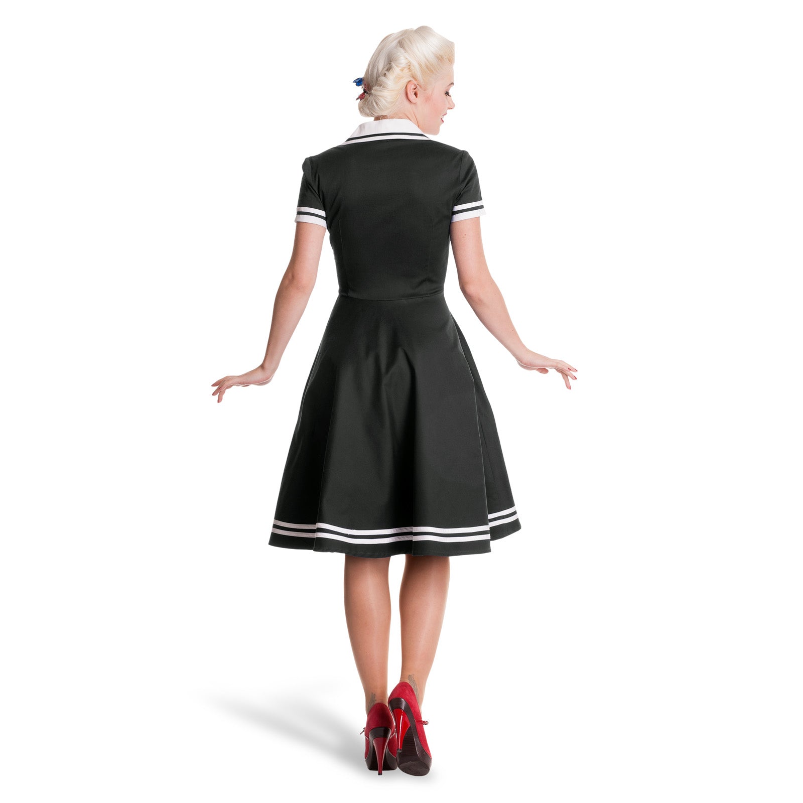 Produktbild Rockabilly Seafarer Kleid schwarz
