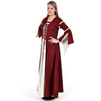 Produktbild Mittelalter Kleid Katherina rot-natur
