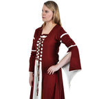 Produktbild Mittelalter Kleid Katherina rot-natur
