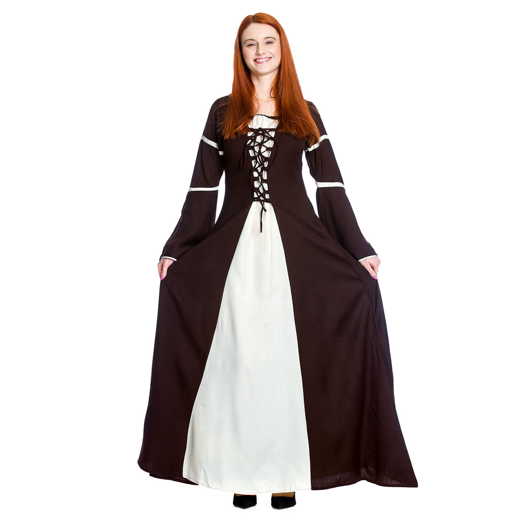 Produktbild Mittelalter Kleid Katherina braun-natur