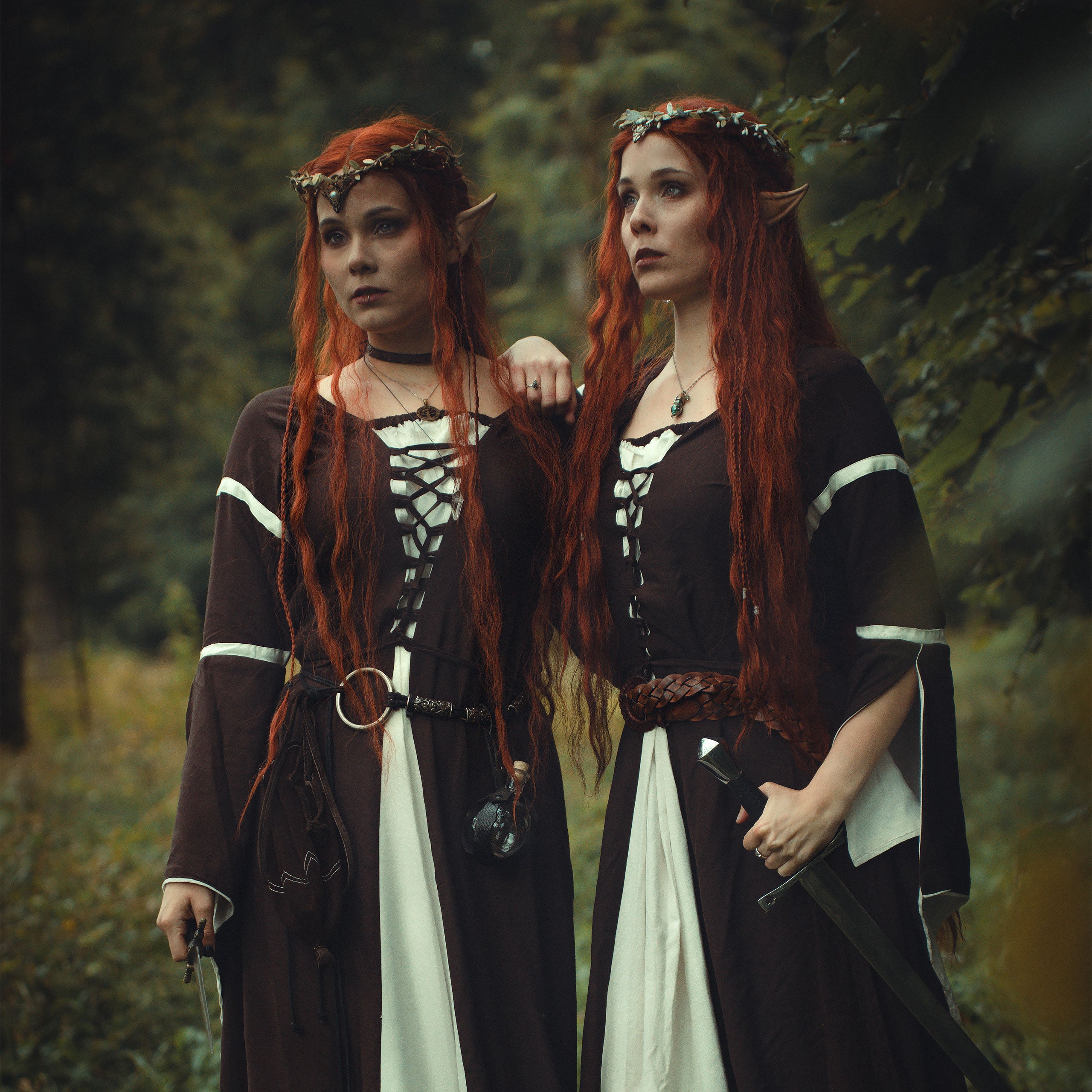 Product image Medieval dress Katherina brown-nature