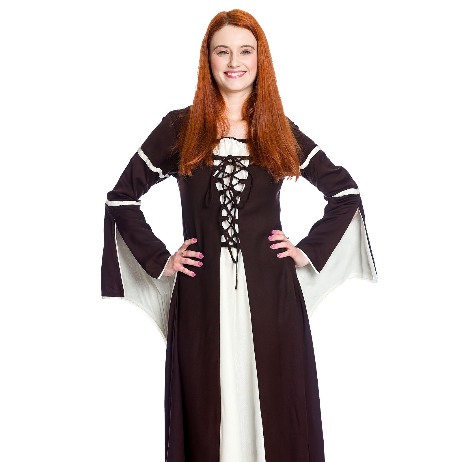 Produktbild Mittelalter Kleid Katherina braun-natur