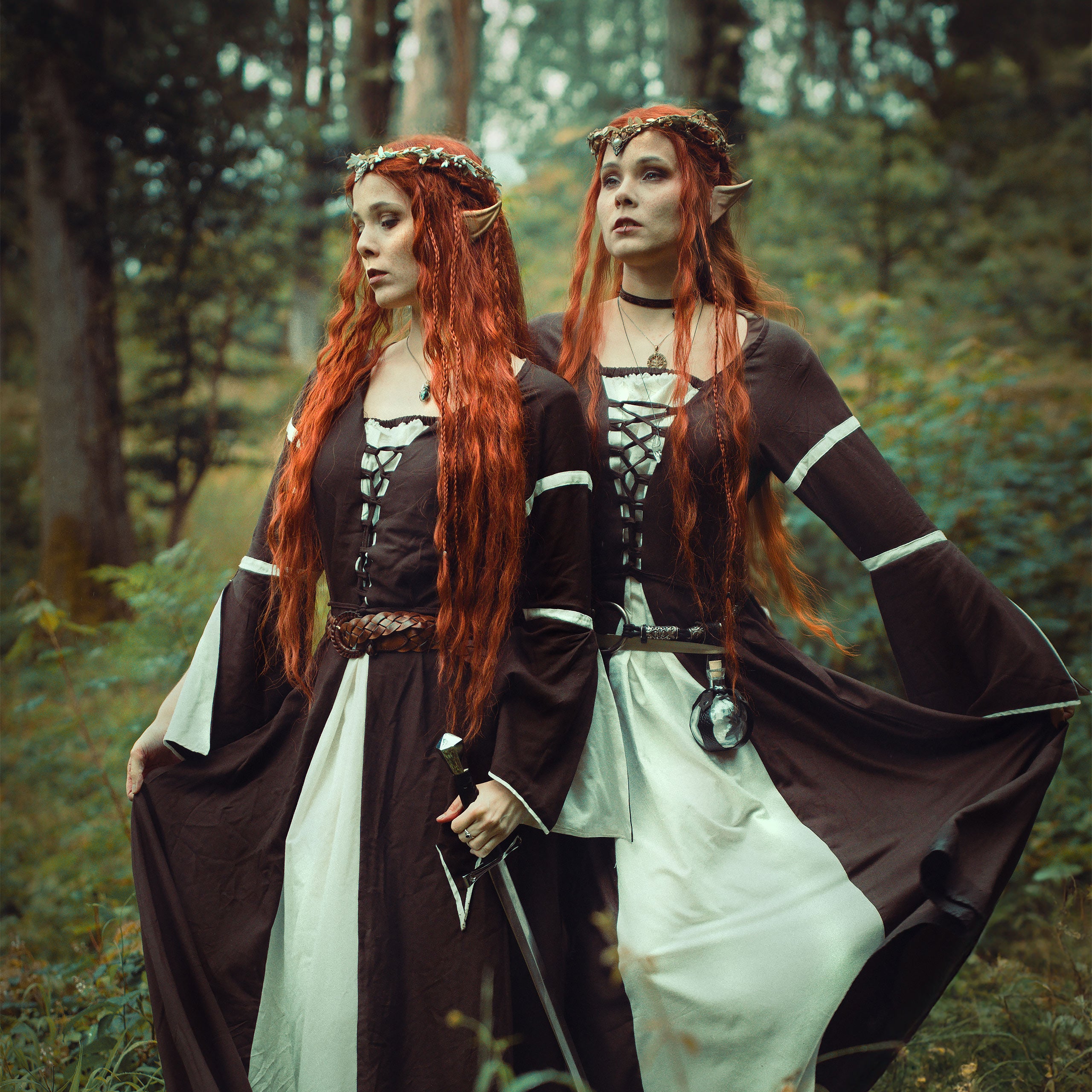 Product image Medieval dress Katherina brown-nature