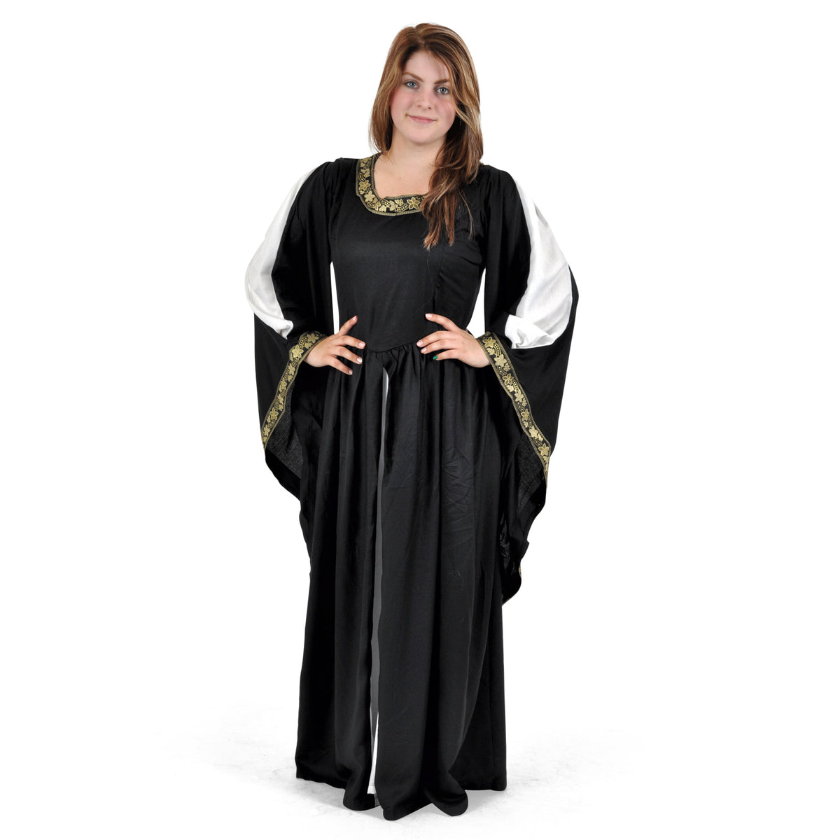 Produktbild Mittelalter Kleid Leila schwarz