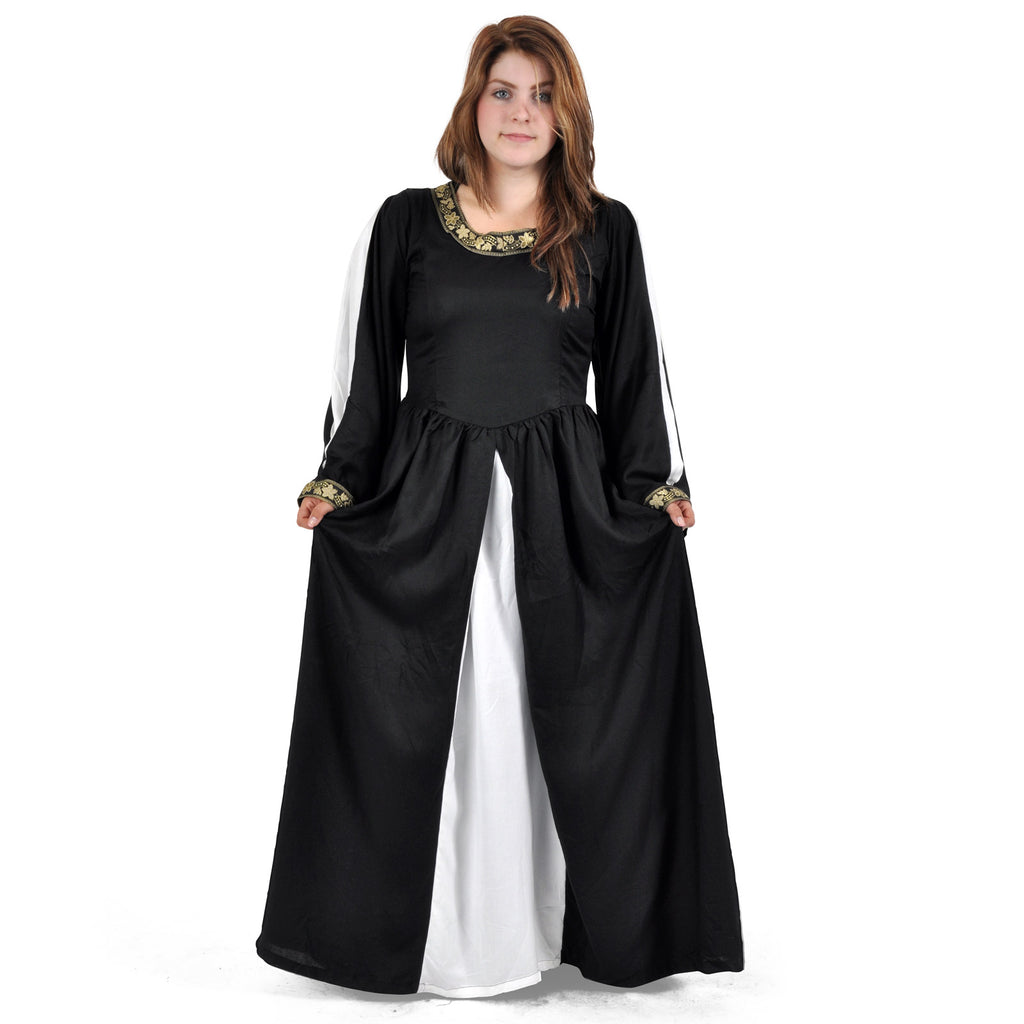 Produktbild Mittelalter Kleid Leila schwarz