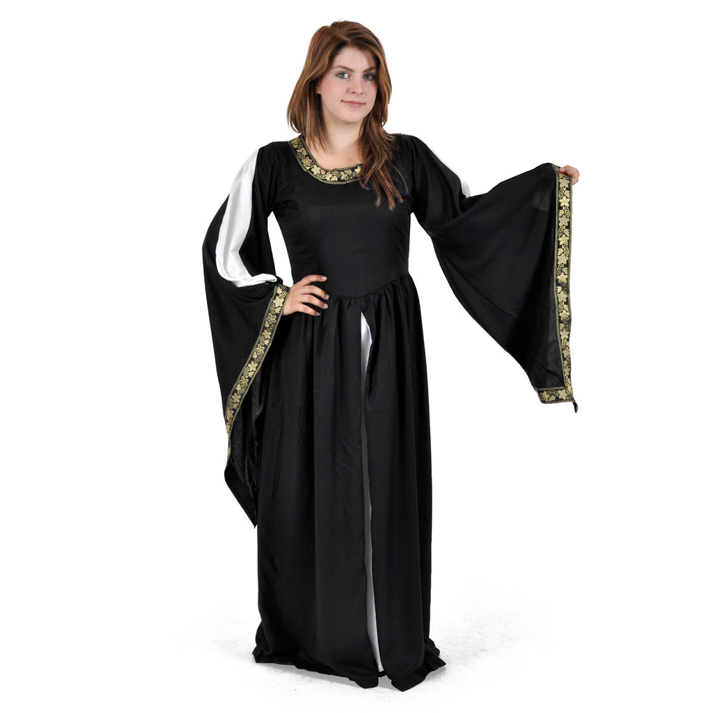 Produktbild Mittelalter Kleid Leila schwarz