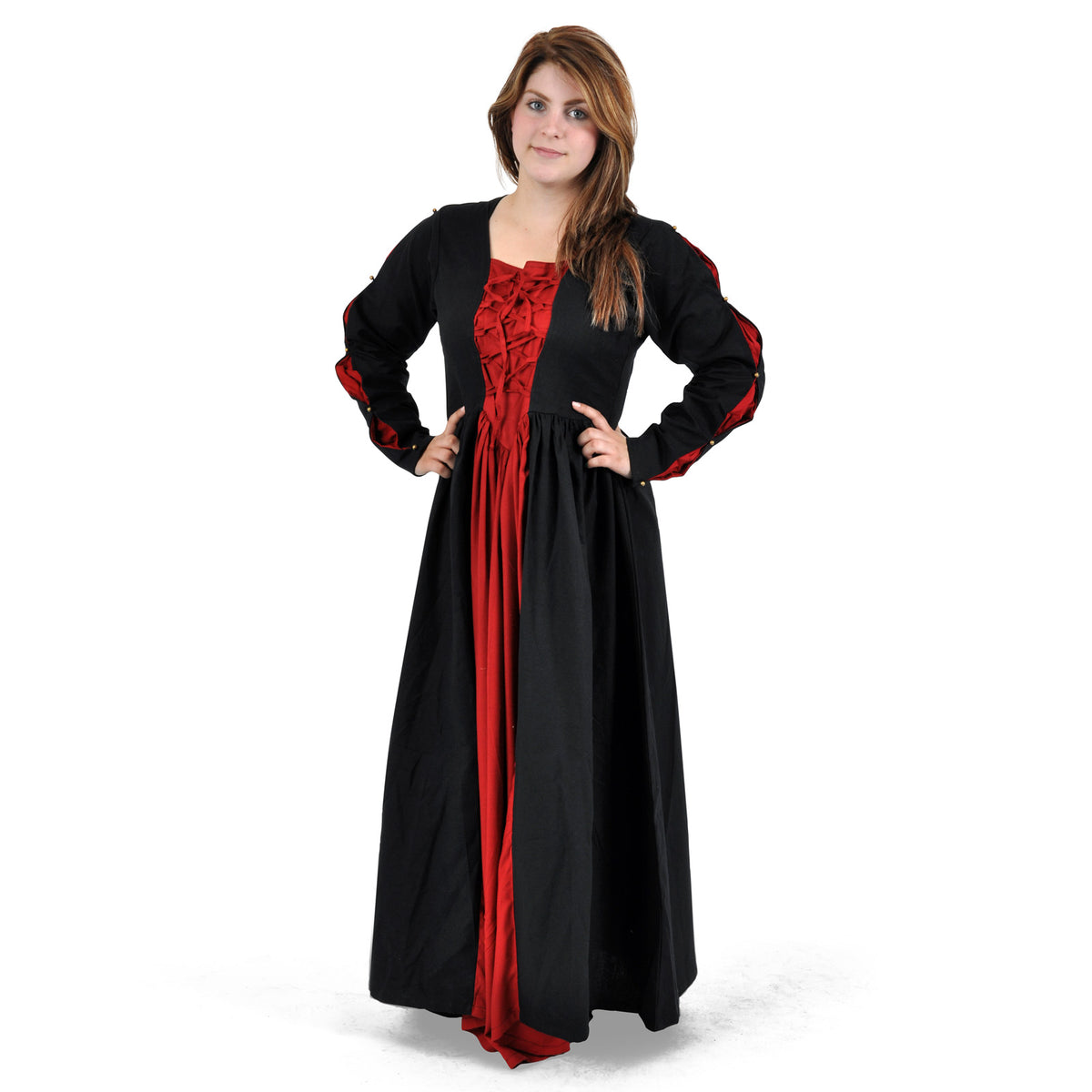 Produktbild Mittelalter Kleid Orianne schwarz-rot