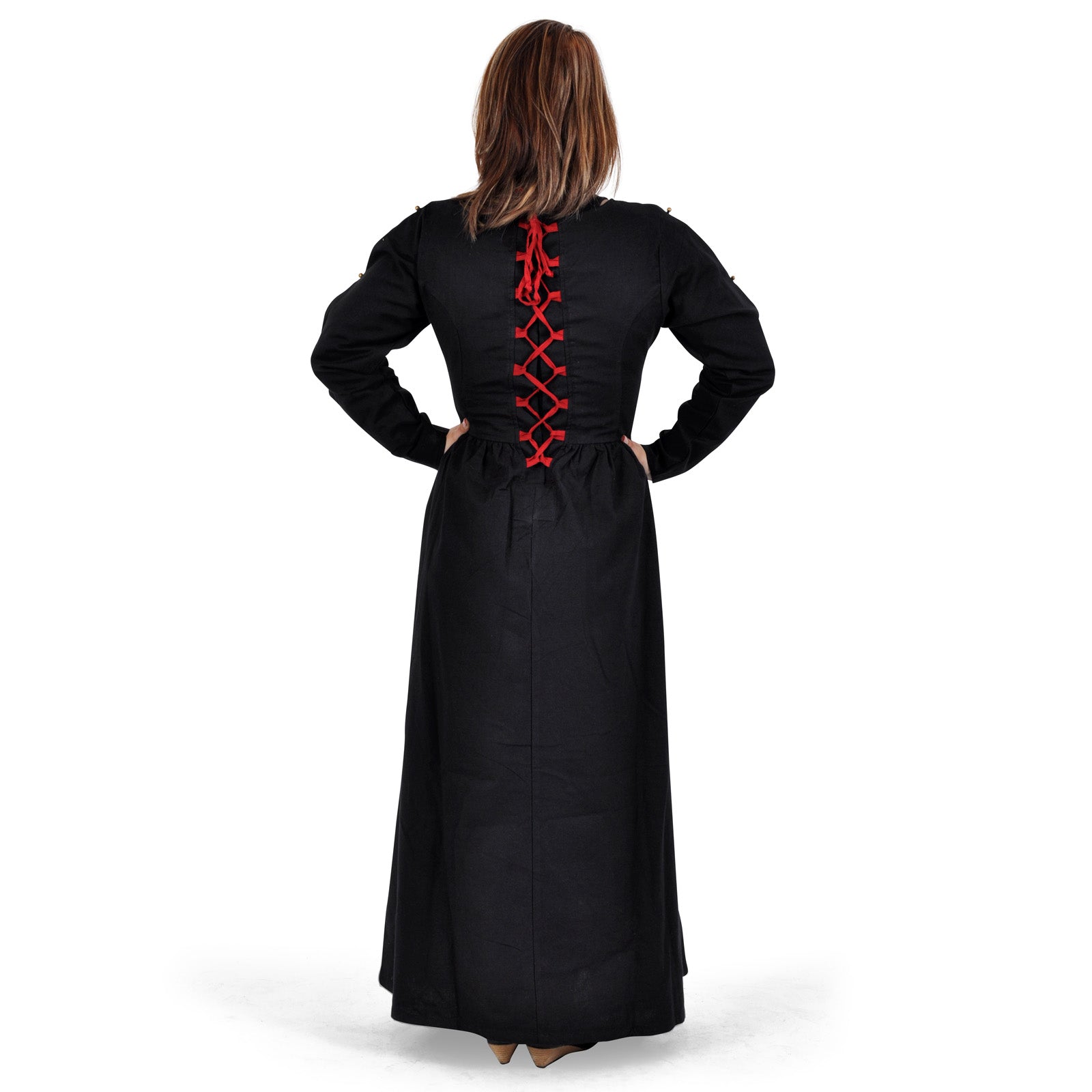 Produktbild Mittelalter Kleid Orianne schwarz-rot