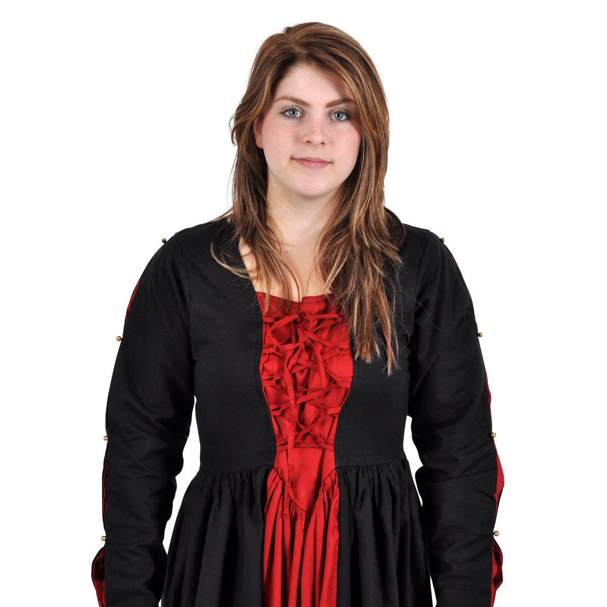 Produktbild Mittelalter Kleid Orianne schwarz-rot