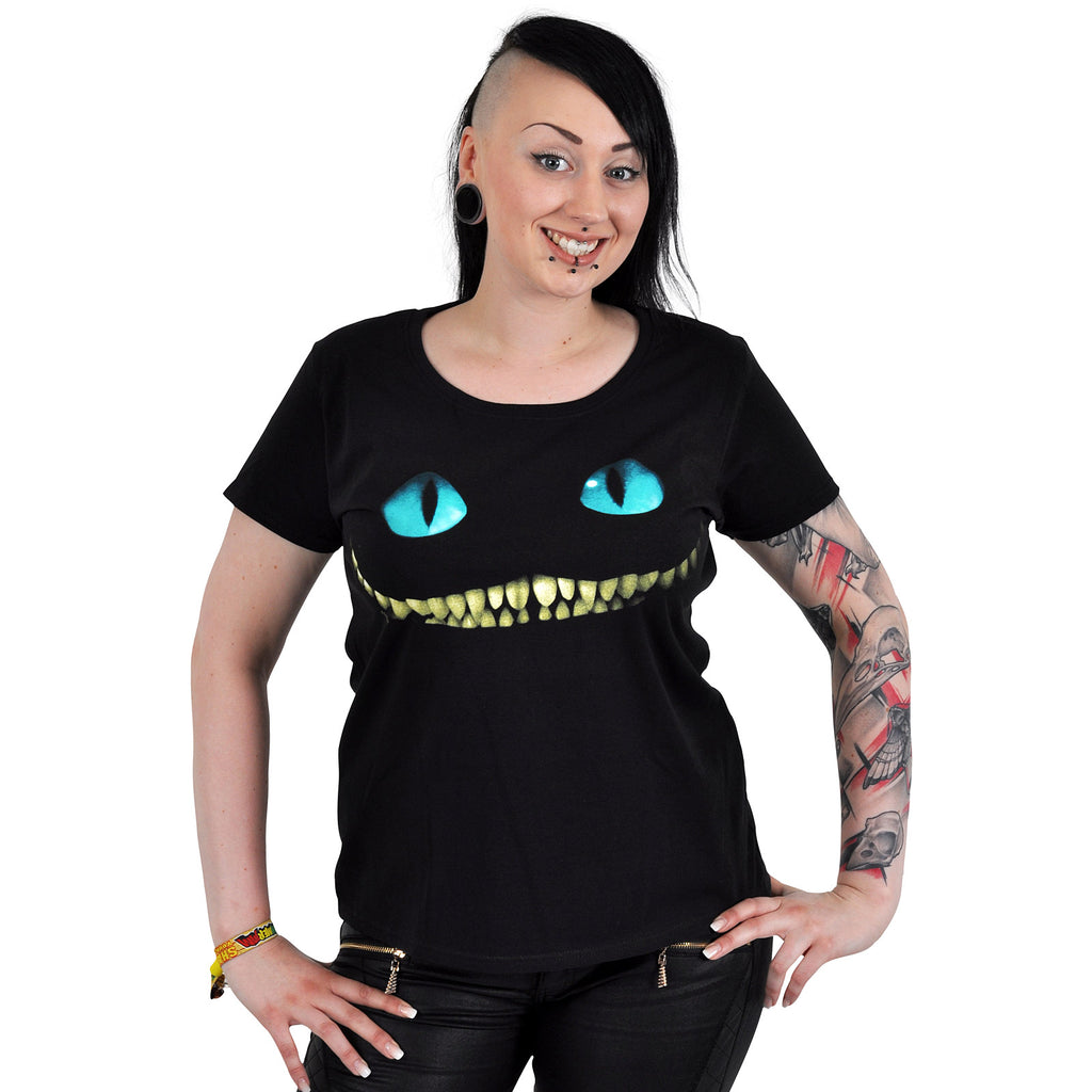 Produktbild Alice im Wunderland - Smiling Cat T-Shirt Damen