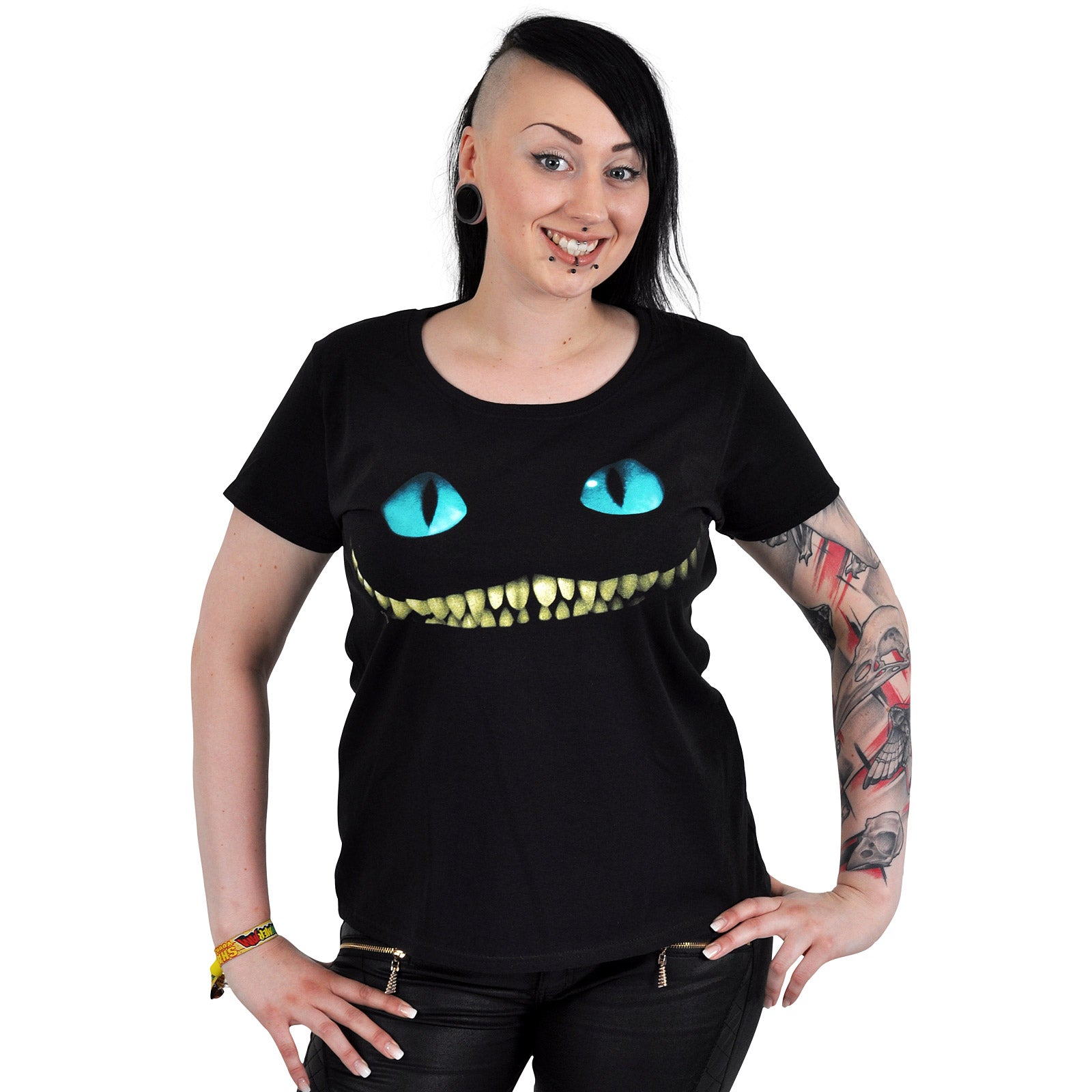 Produktbild Alice im Wunderland - Smiling Cat T-Shirt Damen