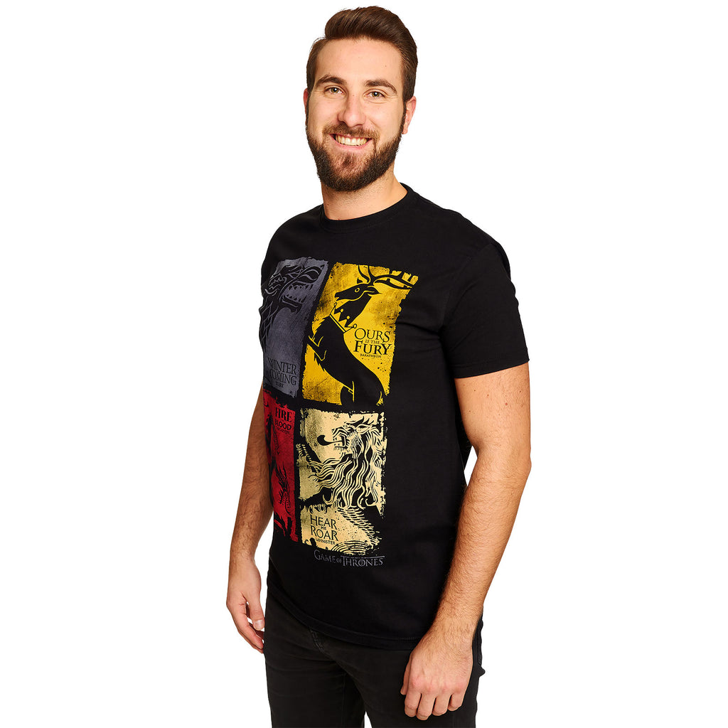 Produktbild Game of Thrones - Wappen distressed T-Shirt schwarz