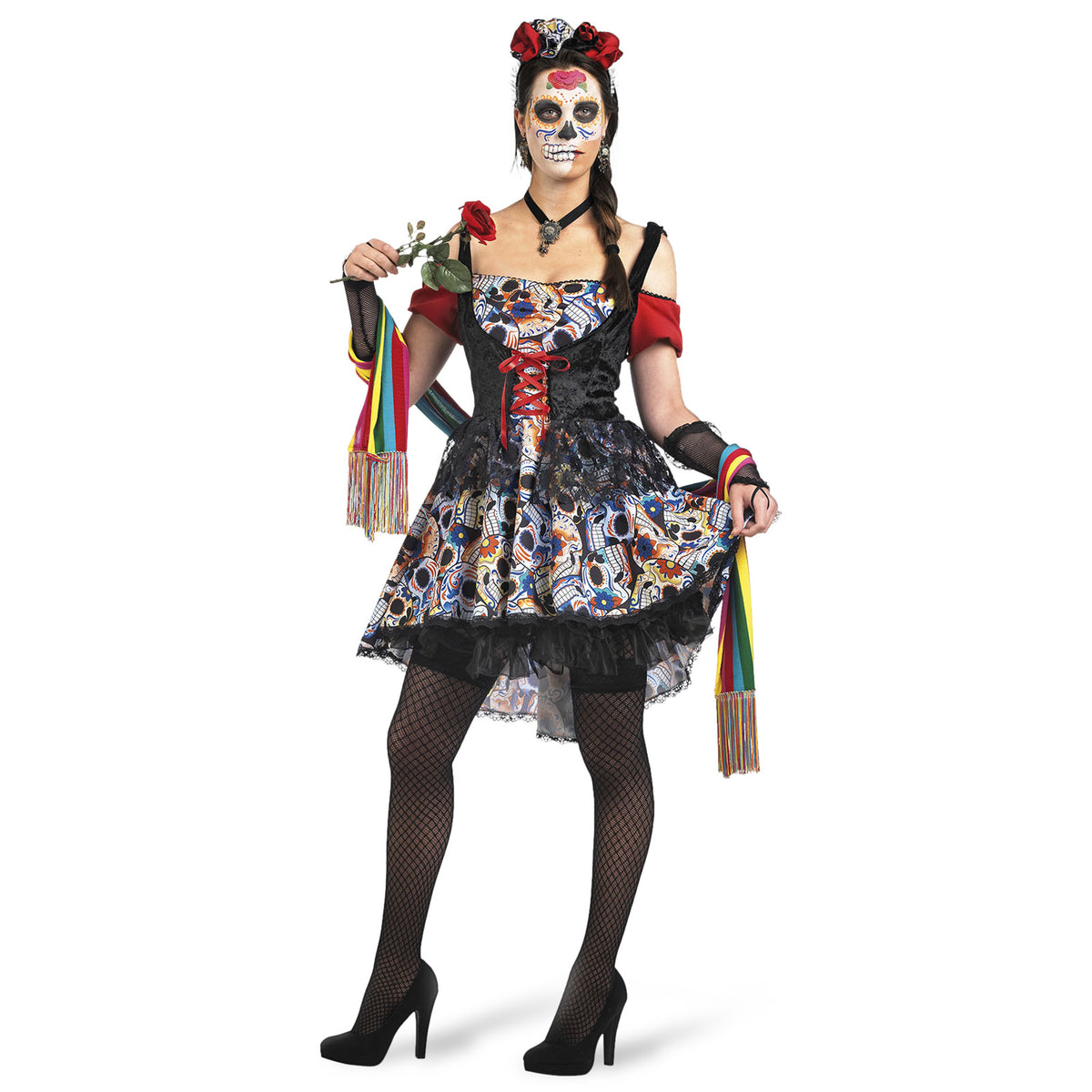 Produktbild Mexikanerin Kostüm Día de los Muertos