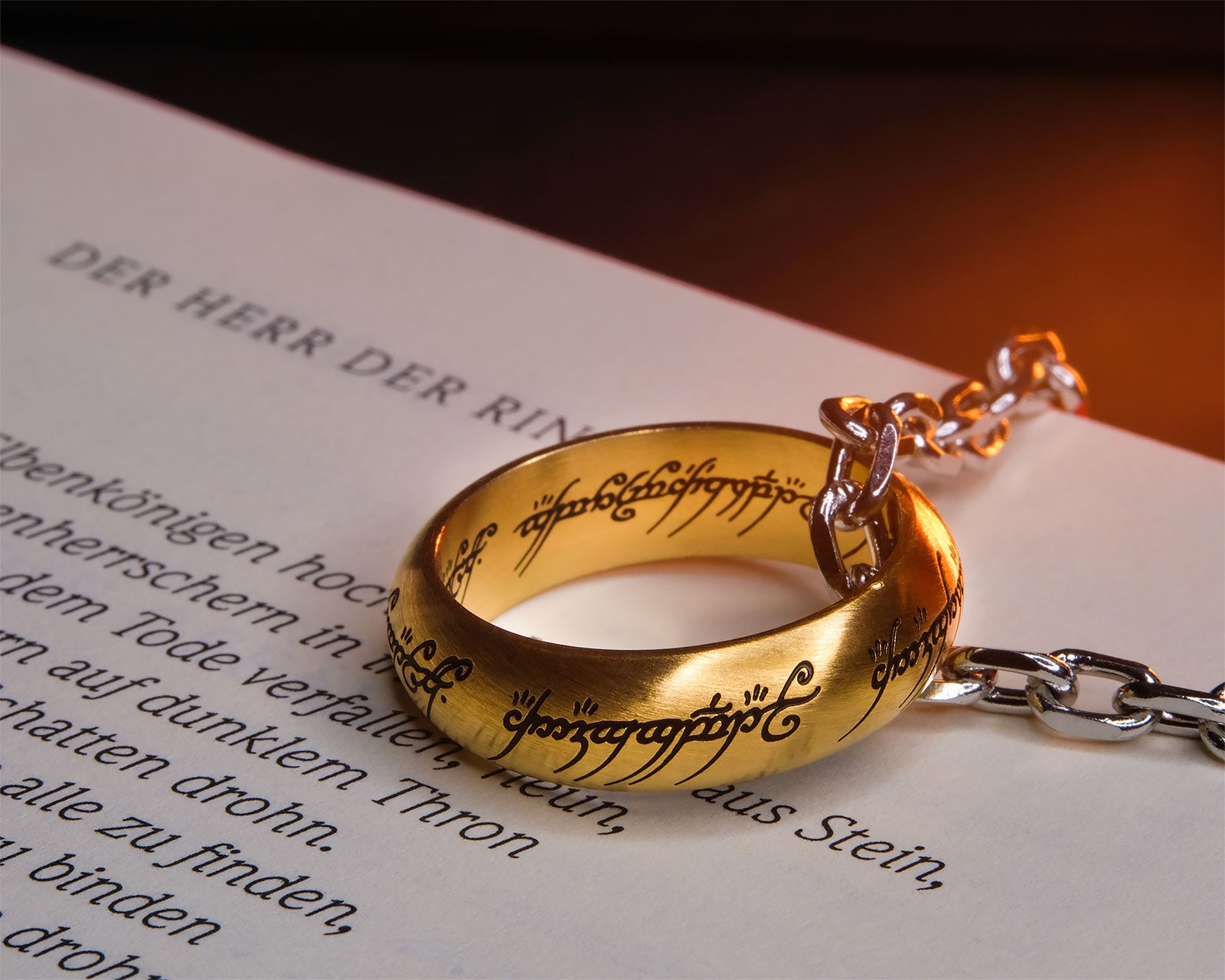 Produktbild Der Herr der Ringe - Der Eine Ring an Kette Edelstahl
