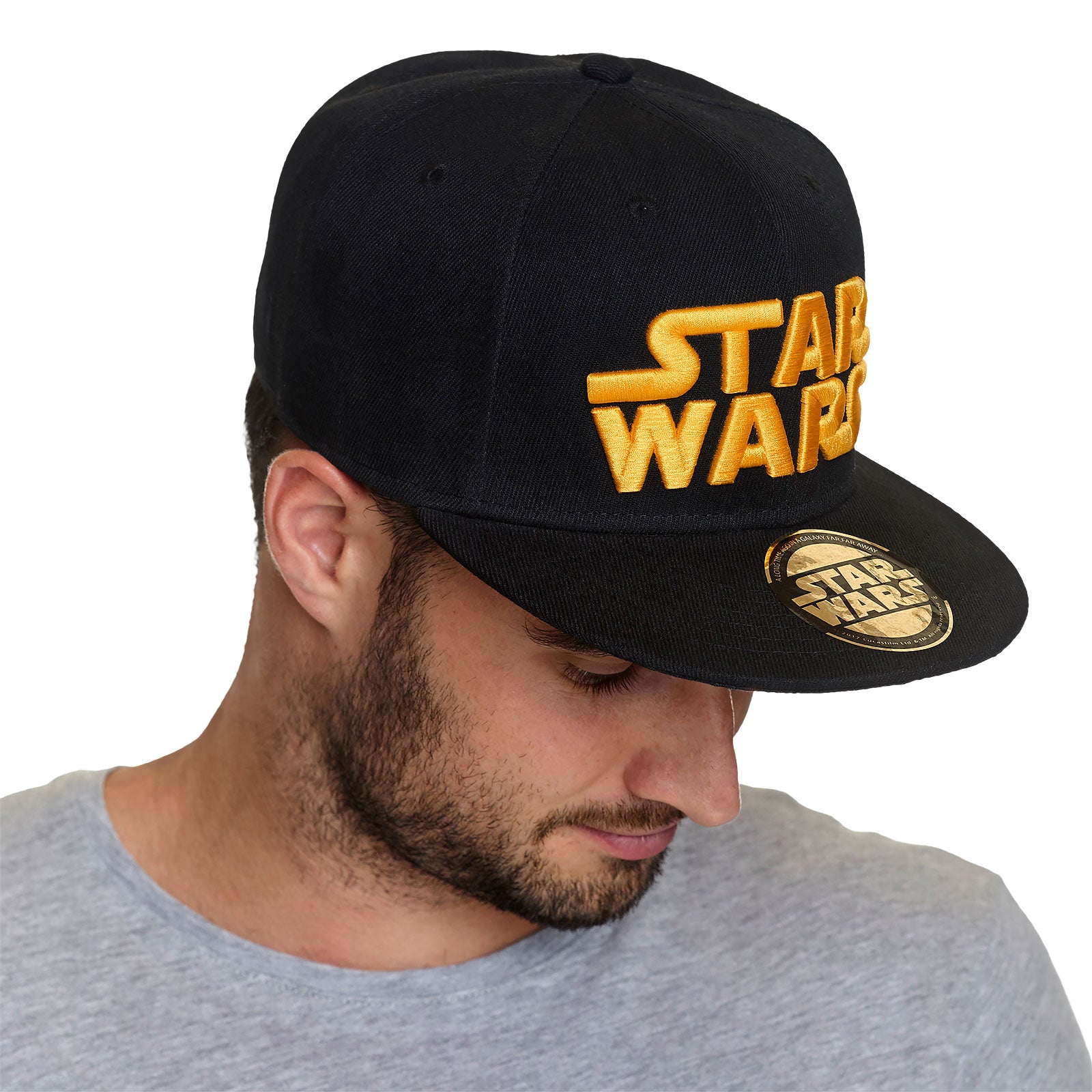 Produktbild Star Wars - Goldfarbenes Logo Snapback Cap